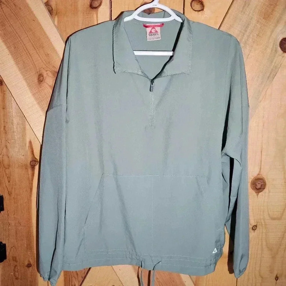Gerry women's size medium Eucalyptus quarter zip pullover windbreaker madewell‎ - Picture 1 of 7